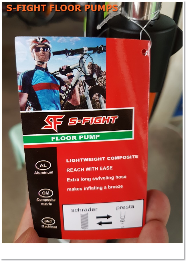 สูบจักรยานแบบตั้งพื้น S-FIGHT ,S463 ALLOY FLOOR PUMP (สูบตั้งพื้น สูบยางและสูบโช๊ค)(โปรดระบุสีตรงหมายเหตุ)