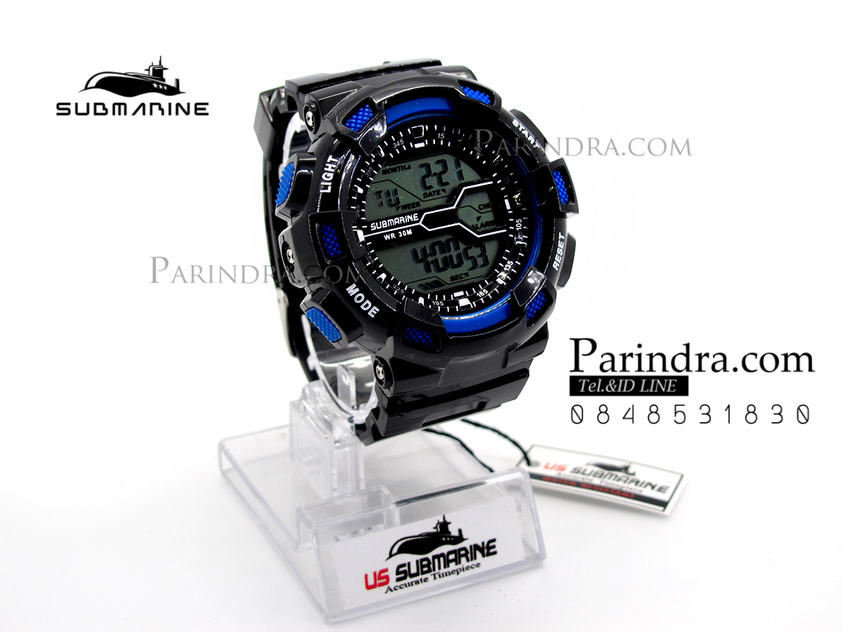 นาฬิกา US submarine รุ่น TP1311M ดำ-น้ำเงิน พื้นเทา