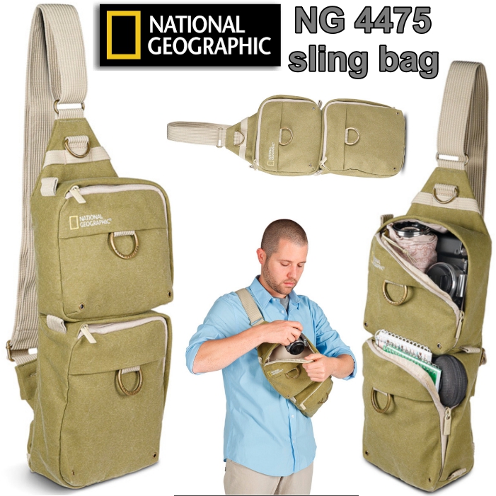 กระเป๋าสะพายเฉียง NG4475 SLING NATIONAL GEOGRAPHIC เหมาะสำหรับกล้อง mirrorless และเลนส์เสริม ถูกออกแบบมาเพื่อความสะดวกส่วนตัวในชีวิตประจำวัน เหมาะสำหรับการเดินทางท่องเที่ยว ราคาถูก ราคาส่ง ส่งฟรี EMS รับประกัน5ปี