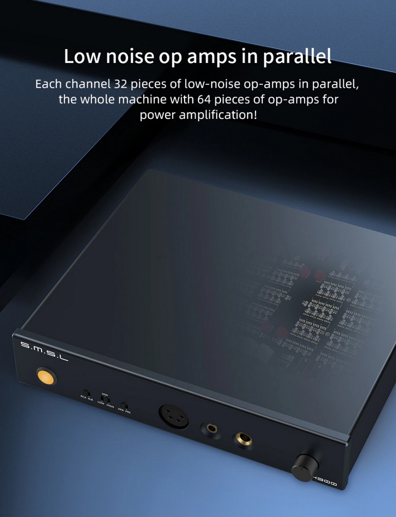 SMSL H300 Headphone Amplifier ตั้งโต๊ะ รองรับ Hi-Res ประกันศูนย์ไทย