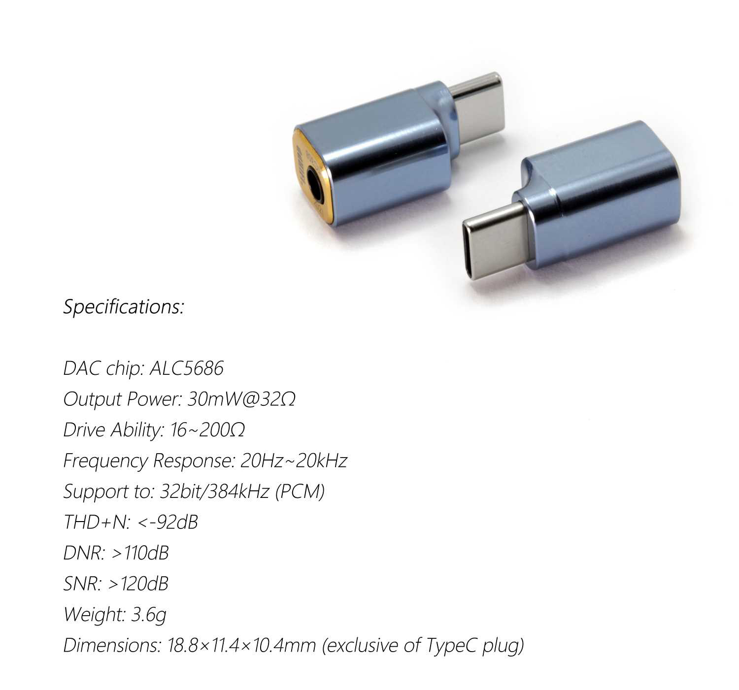 ขาย DD TC35B 2021 แจ็คแปลง Type C ให้รองรับหูฟัง 3.5mm มี DAC ในตัว