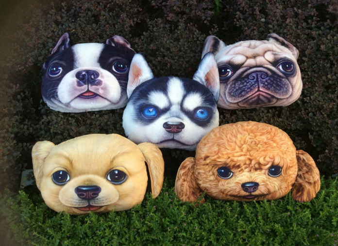 (พร้อมส่ง) หมอนหน้าน้องหมา 3 มิติ (50*40 cm.)