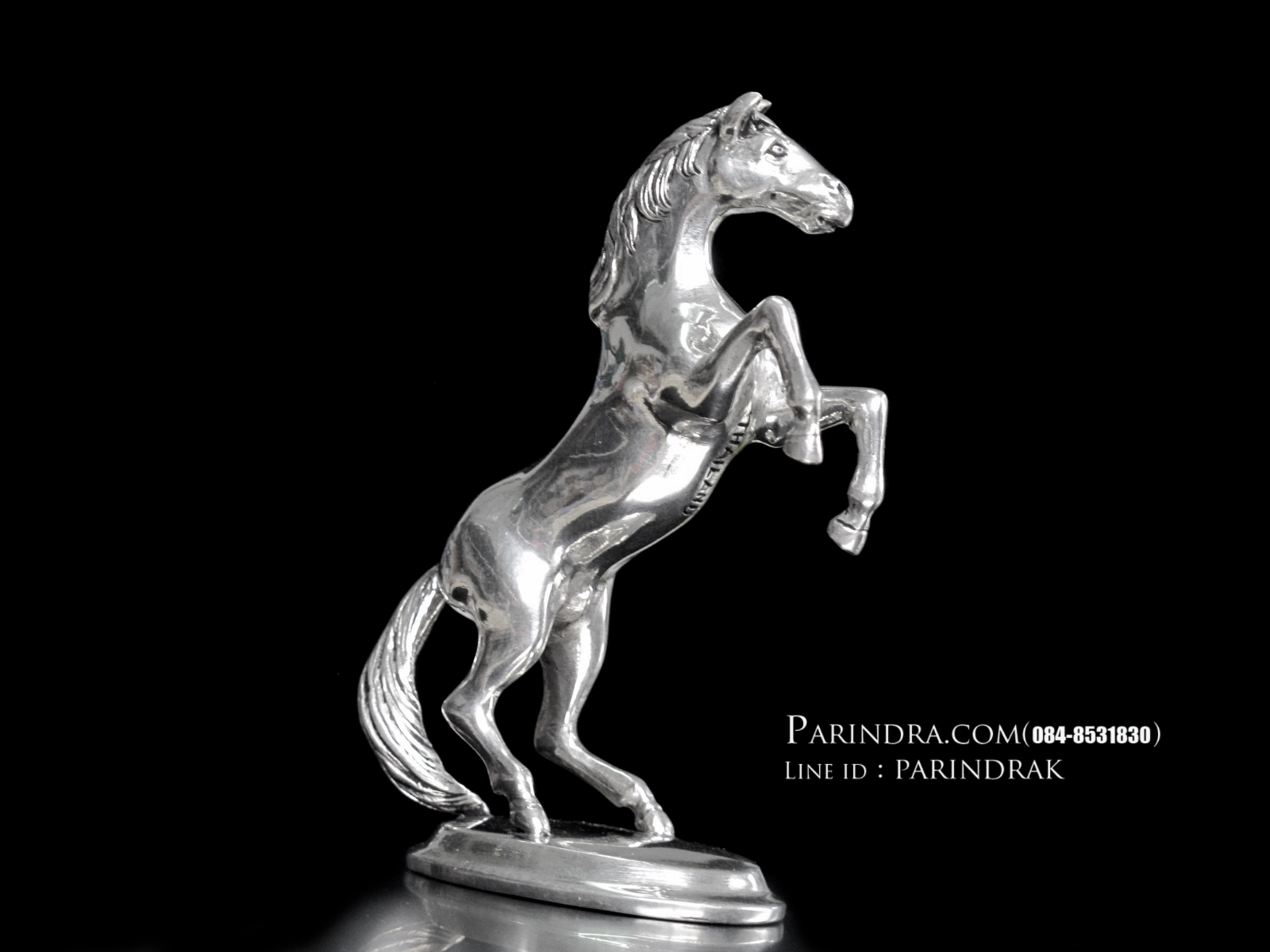 รูปหล่อรูปม้า จากโลหะ Pewter งานฝีมือคนไทย 100% (สวยมากๆคล้ายเนื้อเงินแท้)