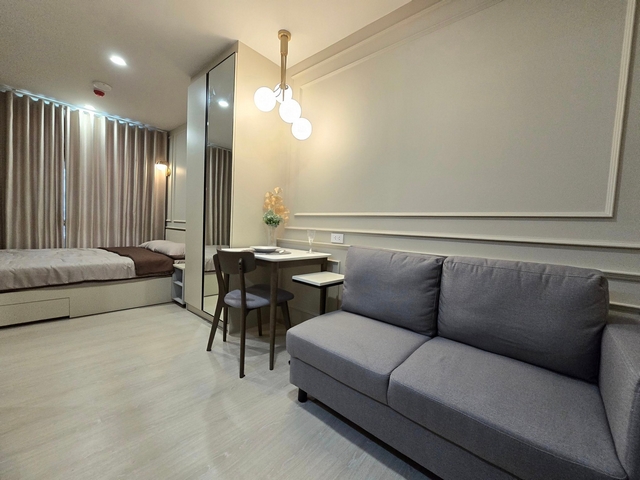 ให้เช่าคอนโด นิว ครอส คูคต สเตชัน ตึก A 22.23 ตร.ม. ห้องใหม่ เฟอร์ครบ มีเครื่องซักผ้า ติดรถไฟฟ้าคูคต