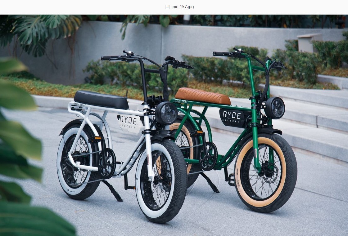 RYDECULTURE BIKE จักรยานไฟฟ้า กำลังมอเตอร์500วัตต์ แบตเตอรี่ Samsung 48V 14Ah วิ่งได้ไกล 60กม. Max Speed 45km/hr.