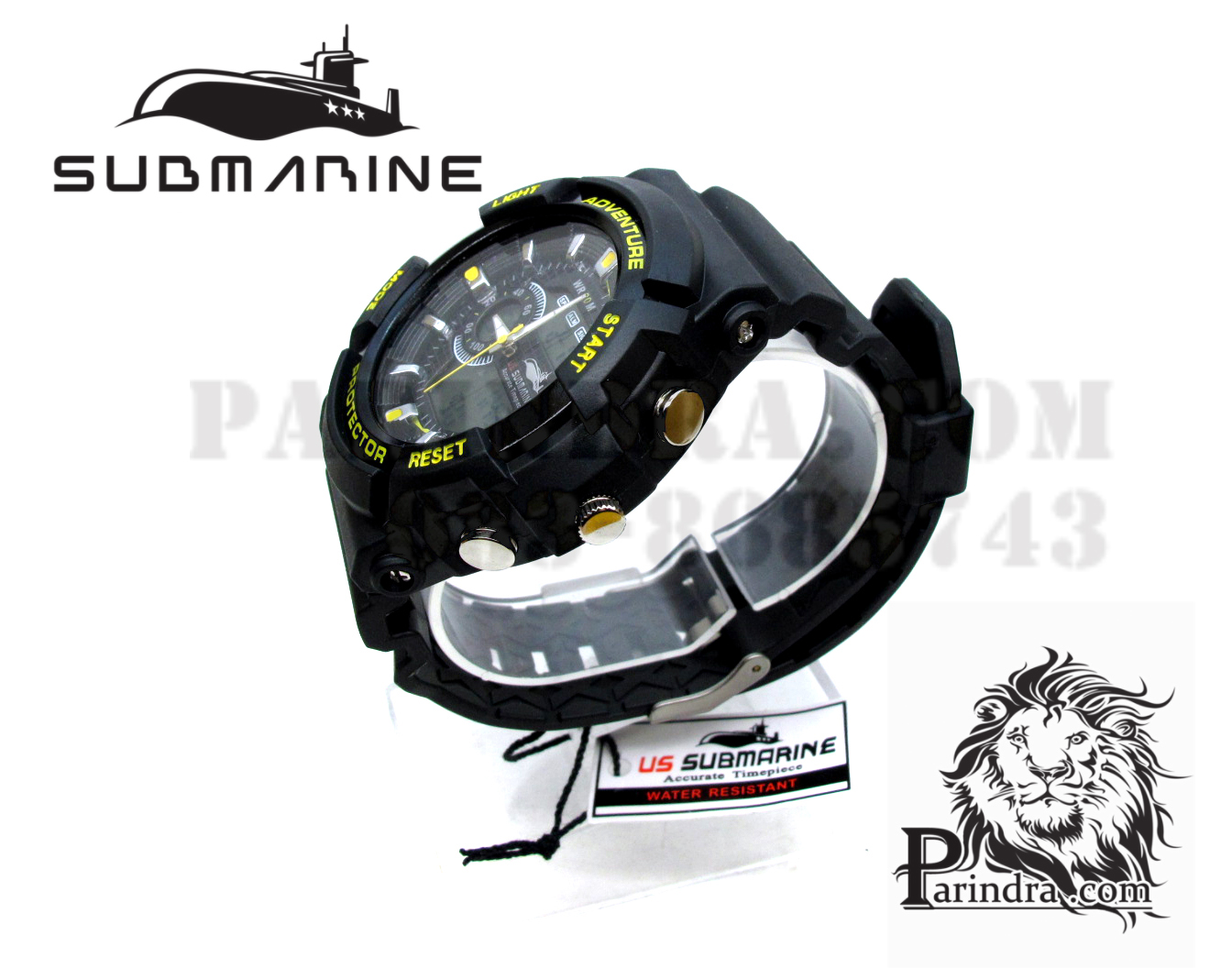 US submarine Protector รุ่น TP3147M สีดำตัดเหลือง