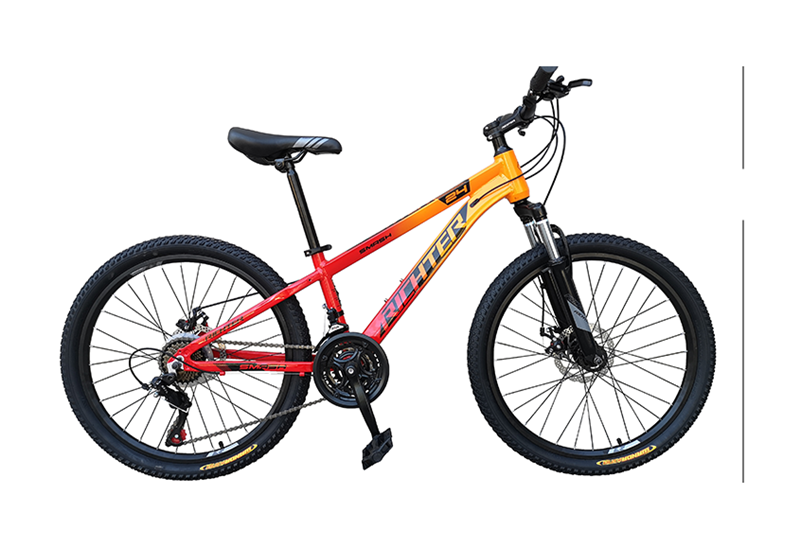 Mountain bike, aluminum frame, Richter Bike, Smash model, wheels 24 ", gear 21 speed, aluminum frame, hidden cable, year 2023