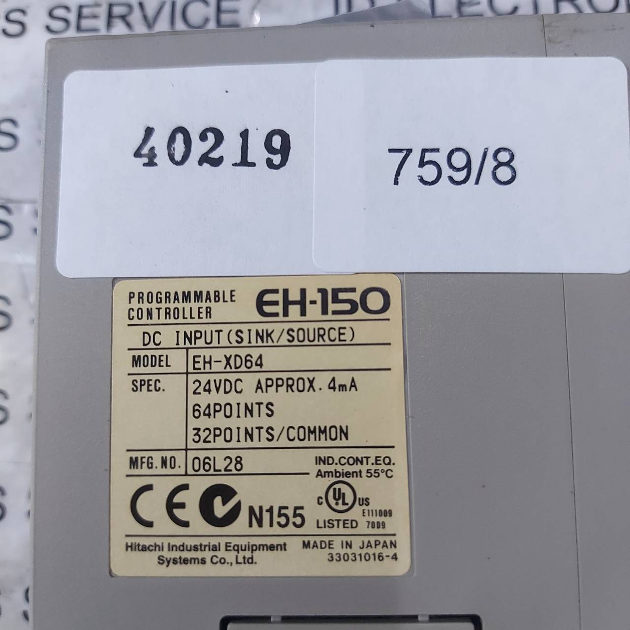 EH-XD64 PLC " HITACHI "