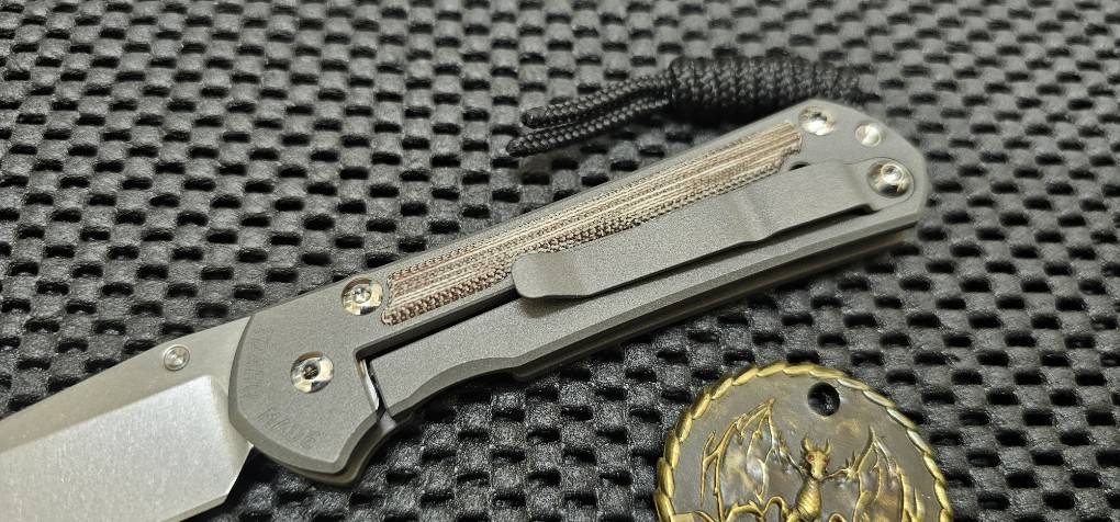 CHRIS REEVE KNIVES - SMALL SEBENZA 31 - LEFT HANDED - NATURAL CANVAS MICARTA INLAY - DROP POINT (มือซ้าย)