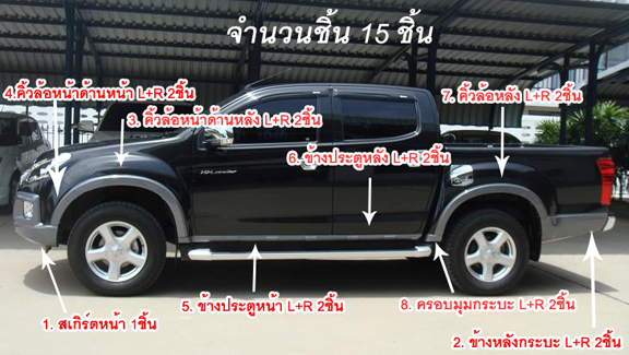 ชุดแต่ง D-MAX ALL NWE V-CROSS