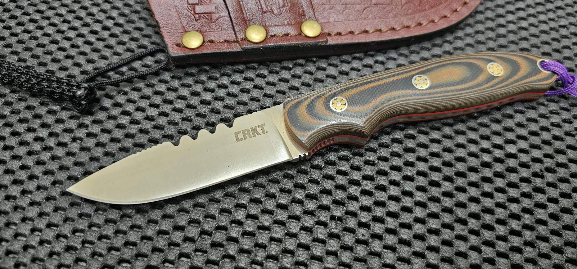 CRKT Hunt'n Fisch Fixed Blade Knife G-10 (3" Satin)