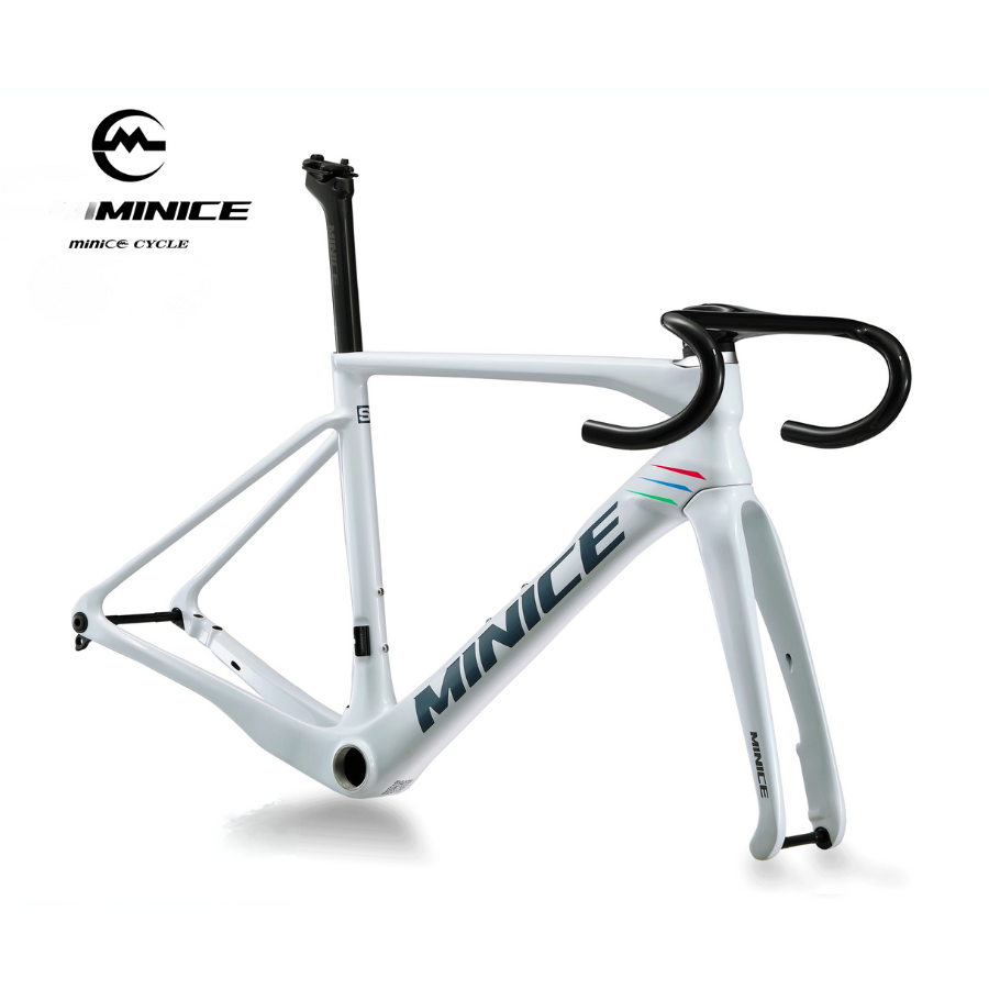 Minice R1 ชุดเฟรมคาร์บอนจักรยานถนน น้ำหนักเบา 1,050g | รองรับยาง 32C | รับประกัน 5 ปี – สั่งจองวันนี้!