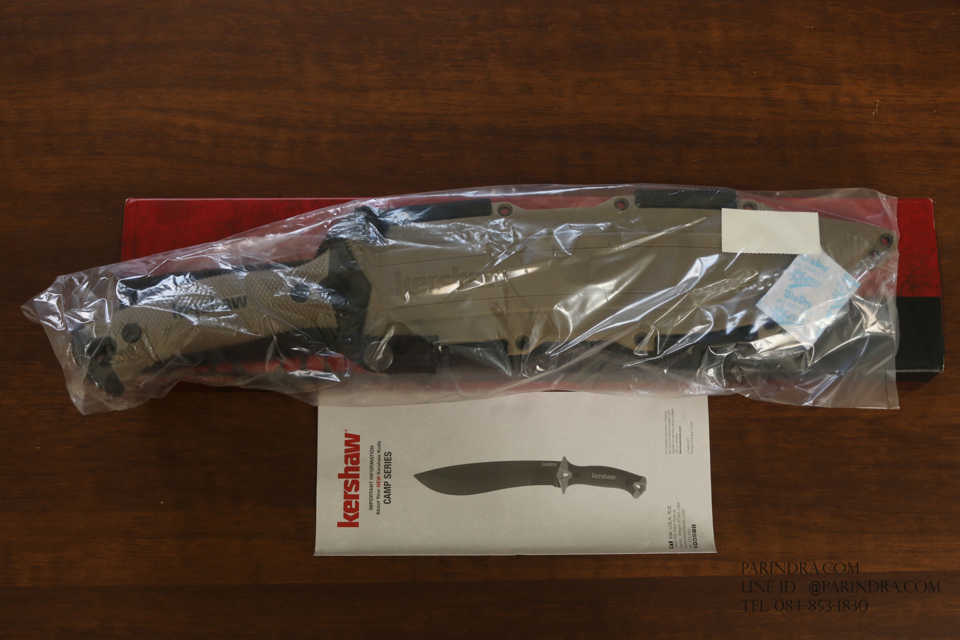 มีดเดินป่า MACHETE ใบตาย Kershaw Camp 10 ใบ 10" รุ่น CAMP10 1077 TAN ของแท้ 100% นำเข้าจาก USA