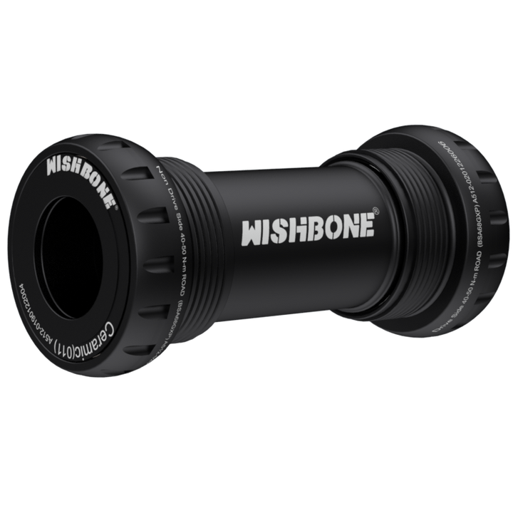 กะโหลก WISHBONE BSA68 Ceramic | Shimano HT2 / SRAM GXP / DUB Compatible | เฟรมมาตรฐาน 1.37"x24T x 68mm | น้ำหนักเบา 94–118 กรัม | รับประกัน 2 ปี