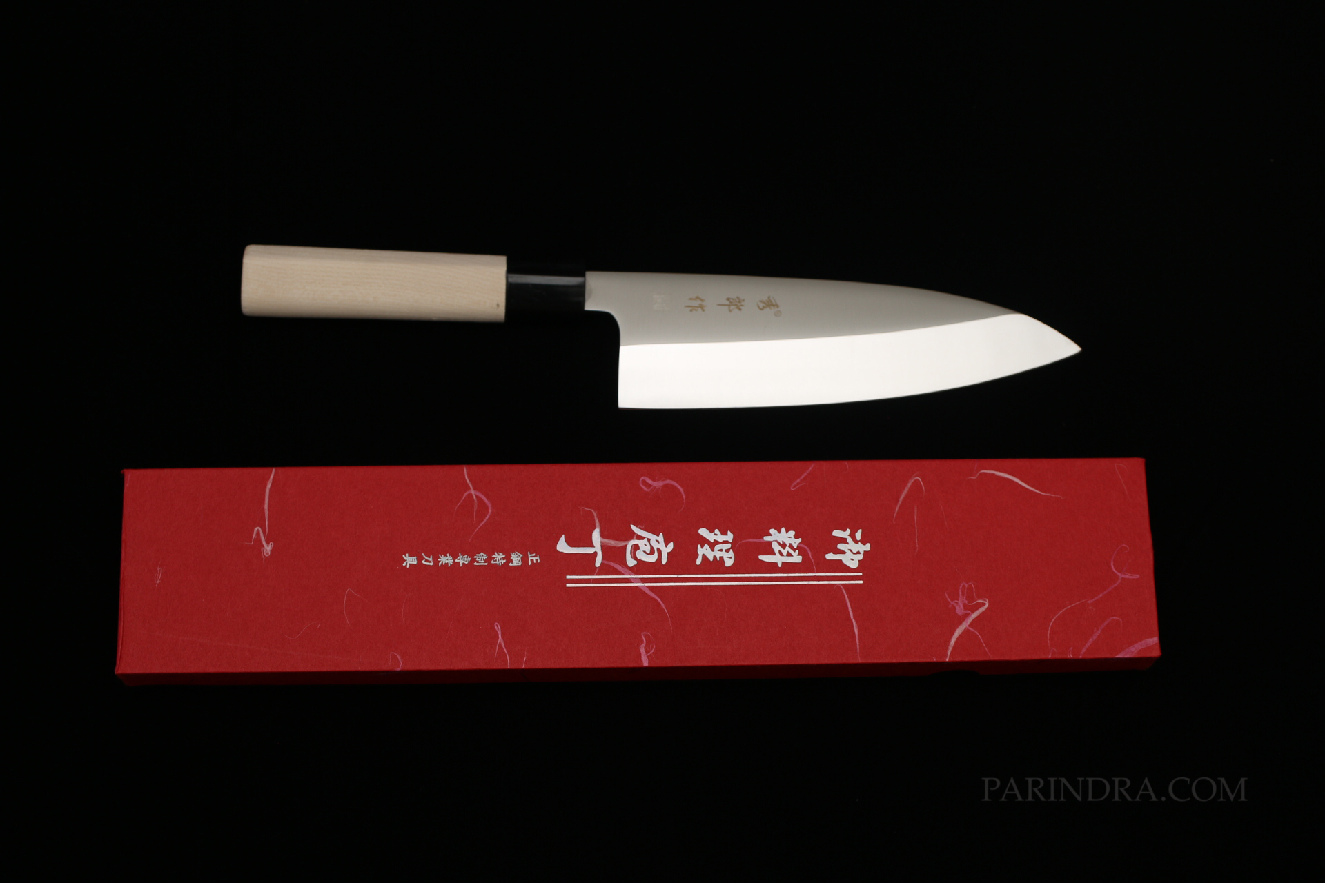มีดเดบะ เชฟญี่ปุ่น ด้ามไม้ ลับคมด้านเดียว คมสุดยอด ขนาด 12 นิ้ว คุณภาพดีมาก (กล่องแดง)