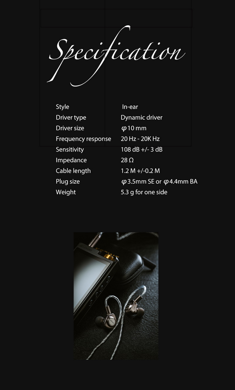 KEFINE DelciAE หูฟัง IEMs ไดรเวอร์ Dynamic 10 มม. ไดอะแฟรม DLC+PU เปลี่ยนท่อนำเสียงได้ ประกันศูนย์ไทย