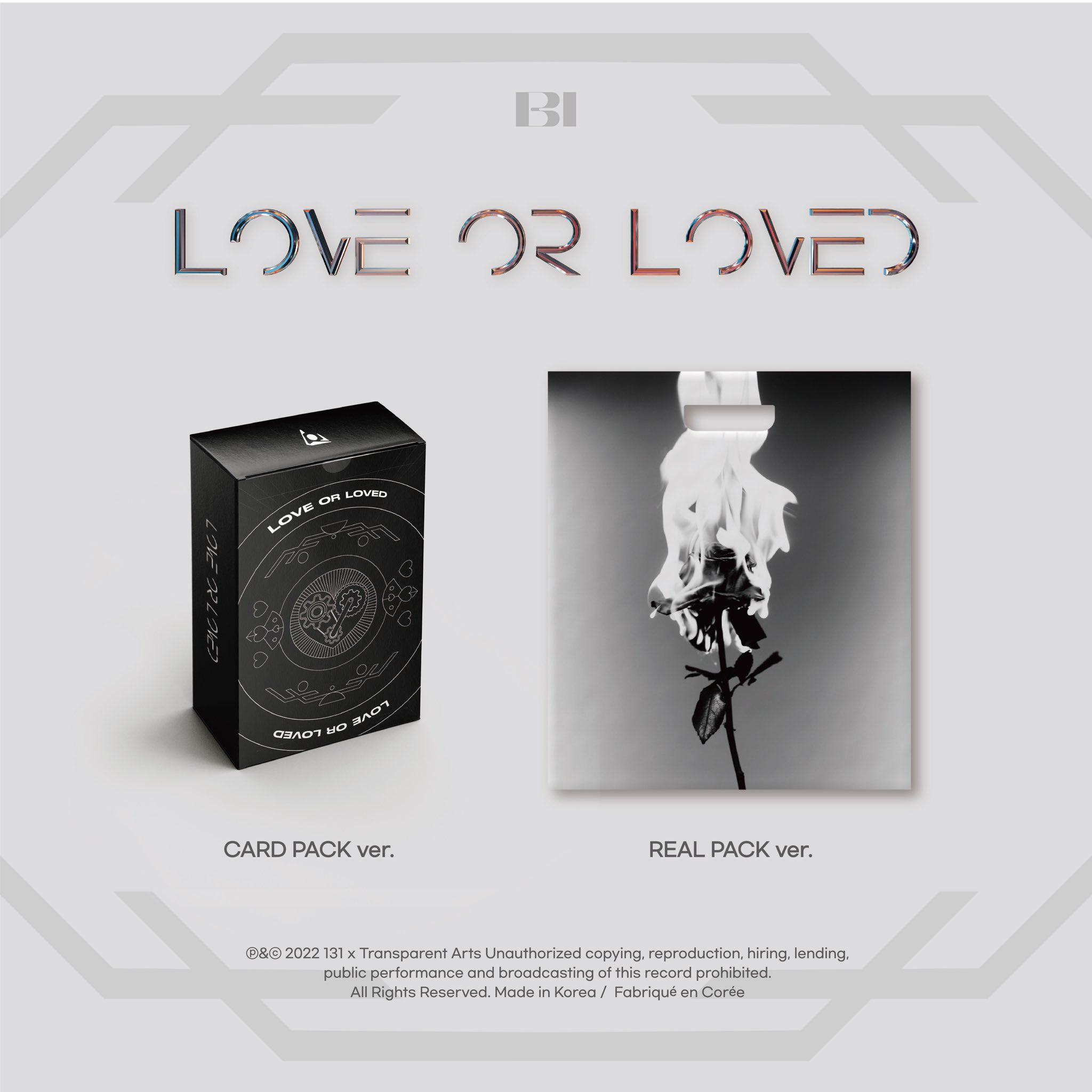 PRE. อัลบั้ม B.I - [Love or Loved Part.1] (Random Ver.) + Poster - เข้าไทย 20/12/22 -