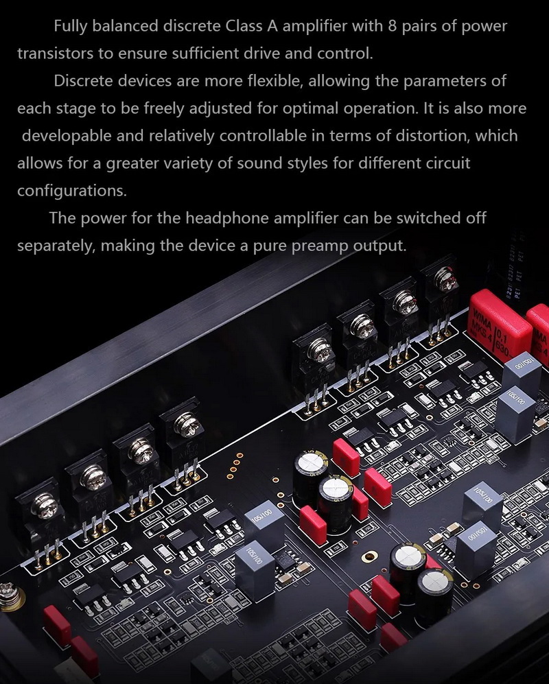 Gustard H26 Fully Balanced Discrete Class A ที่มาพร้อม Power Transistor 8 คู่ ประกันศูนย์ไทย