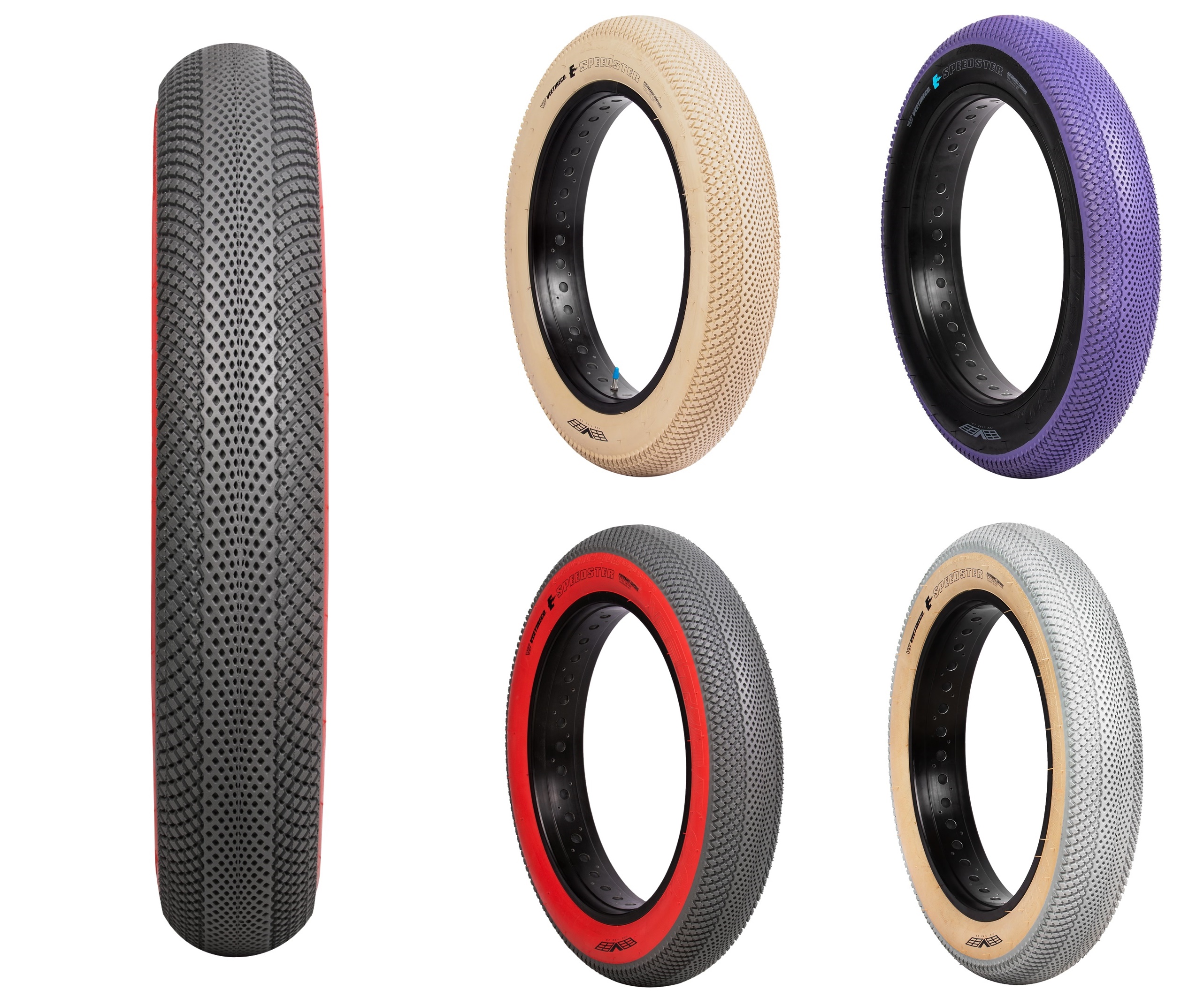 ยางนอกขอบพับ VEE RUBBER FAT BIKE SPEEDSTER MISSION COMMAND 20x4.0 BV321 (102-406)