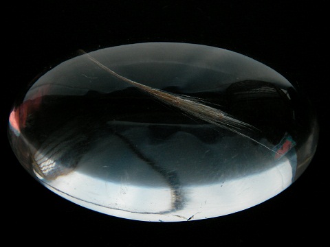 QU0002 QUARTZ แก้วโป่งข่าม ใหมเงินสีทอง เนื้อแก้วใสสะอาด ร่างใหญ่สวยคล๊าสสิค size 50. X 31. x 16.10 mm. พม่า