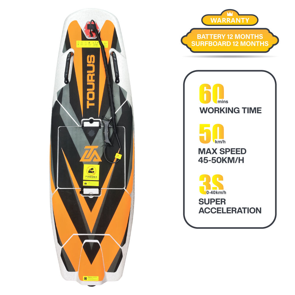 เซิร์ฟบอร์ดไฟฟ้า TOURUS TS-ES01 | E-Surf Board | ความเร็วสูงสุด 55 กม./ชม. | แบตเตอรี่ 48V | เร่ง 0-40 กม./ชม. ใน 3 วินาที | น้ำหนัก 22 กก.