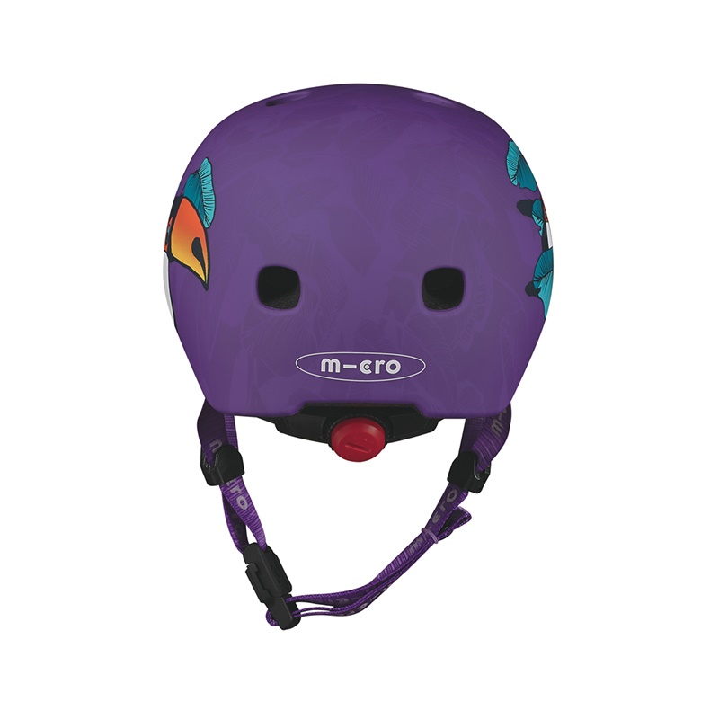 หมวกกันน็อคสำหรับเด็ก MICRO สีสันสดใส การออกแบบที่คำนึงถึงความสะดวกสบายและความปลอดภัย มีแผ่นโฟมหนาป้องกันแรงกระแทกได้ดี และสายรัดคางที่ปรับได้