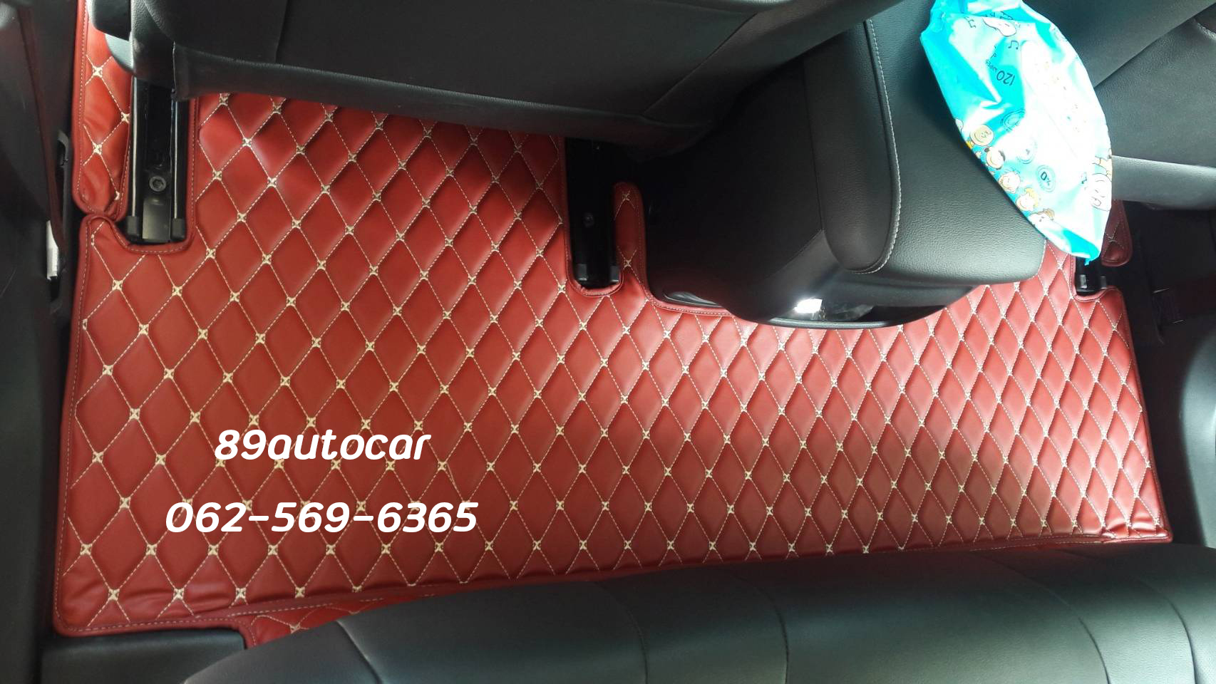 พรมรถยนต์ MG EP ปูพรมหกดี สีแดงไวน์ เต็มคัน