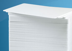 บัตรพร๊อกซิมิตี้การ์ด สีขาว บัตรทาบ 125 khz บัตรพลาสติกสีขาว