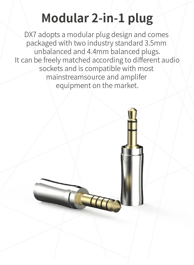 [Sale] BGVP DX7 หูฟังเอียบัด ไดรเวอร์ไดนามิก 14.2 มม. เปลี่ยนท่อนำเสียงได้ รองรับ Hi-Res ประกันศูนย์ไทย