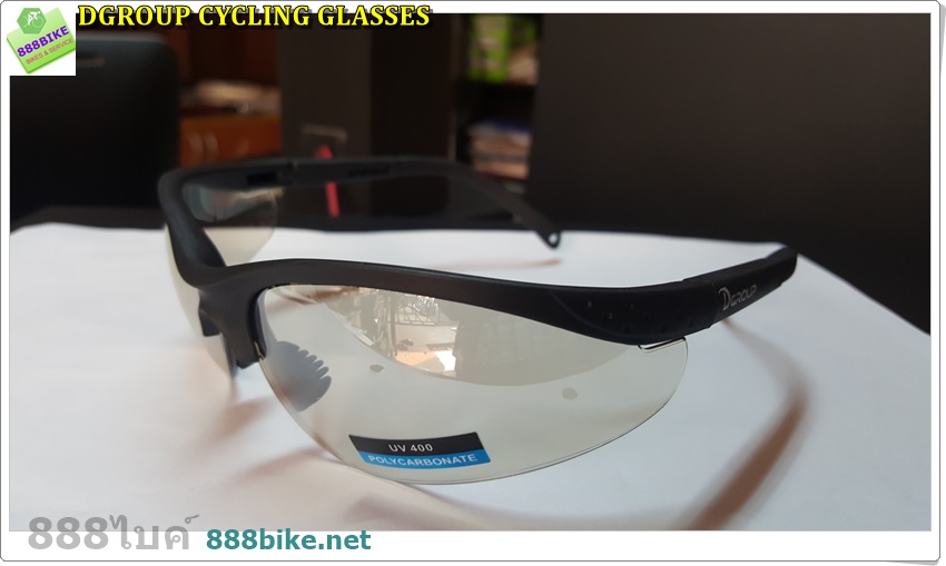 แว่นตา DGROUP CYCLING SUNGLASSES UV400 cycling glassesขาส้มมีเลนชา ขาดำมีเลนใสและเลนปหลอด (ระบุรตงหมายเหตุ)