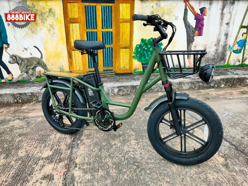 จักรยานไฟฟ้า Fiido T1 CARGO Utility Electric Bike Fat tires เกียร์ 7สปีด แรง 750วัตต์ ล้อ 20นิ้ว