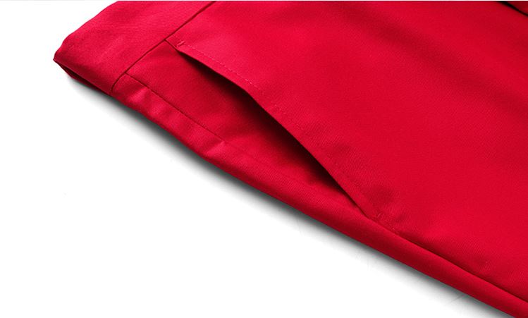 Pre-order ชุดสูทชาย สีแดง สไตล์เกาหลี พร้อมเสื้อกั๊ก