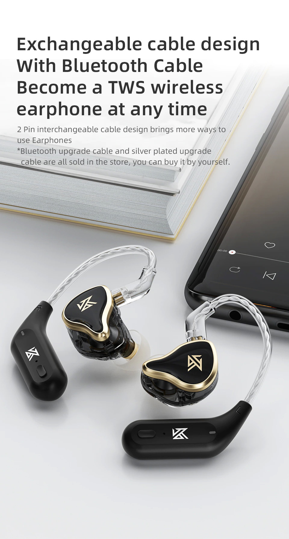 ขาย KZ ZAS หูฟัง 8 ไดรเวอร์ 7BA+1DD ประกันศูนย์ไทย