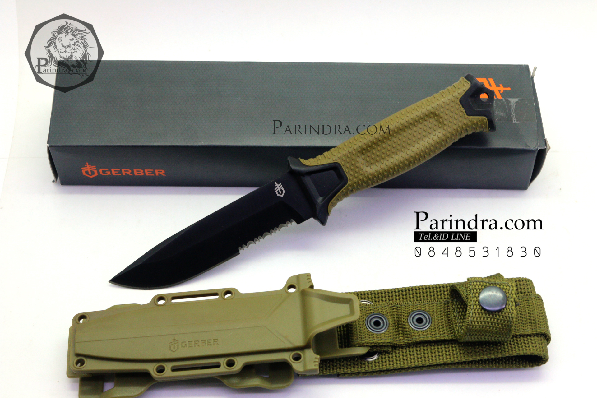 มีดใบตาย Gerber Strong Arm Semi serrated Fixed Blade OEM ขนาด 10 นิ้ว หล่อสุดๆ A++