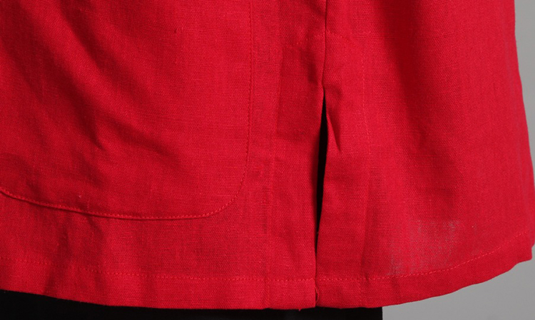 Pre-order ชุดจีน เสื้อจีนชาย แขนสั้น ผ้าฝ้าย สีขาว ปักลายมังกร