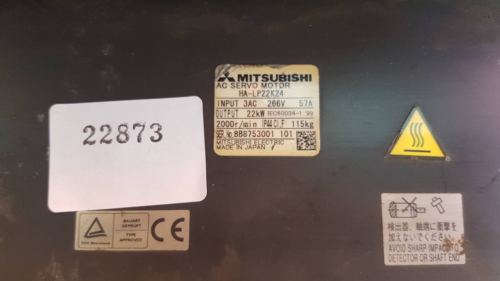 HA-LP22K24 SERVO MOTOR “ MITSUBISHI ”