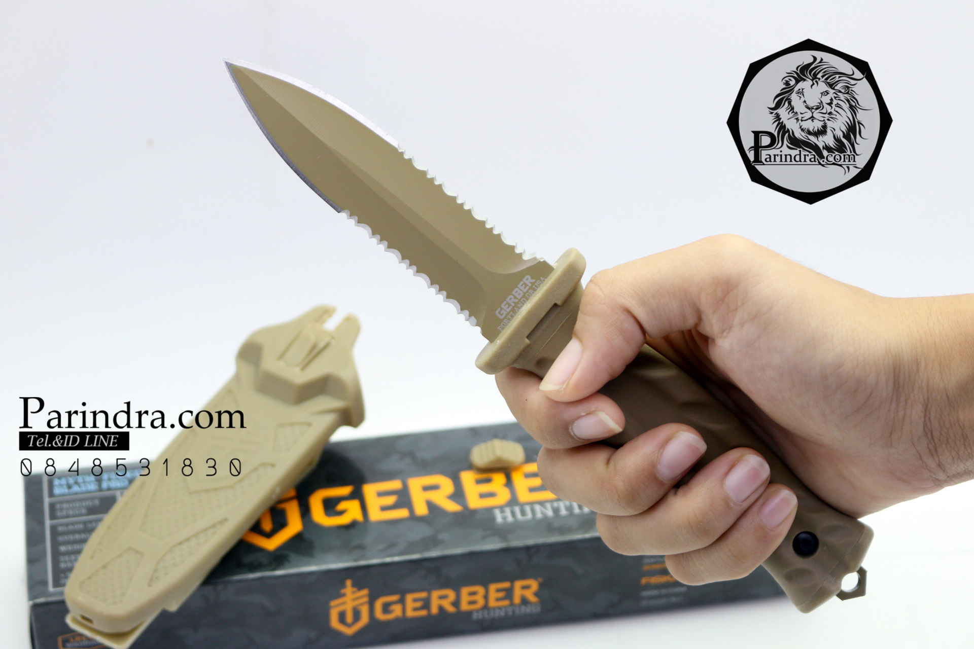 มีดใบตาย Gerber Bear Grylls De Facto Desert Tan (OEM) ขนาด 8 7/8 นิ้ว