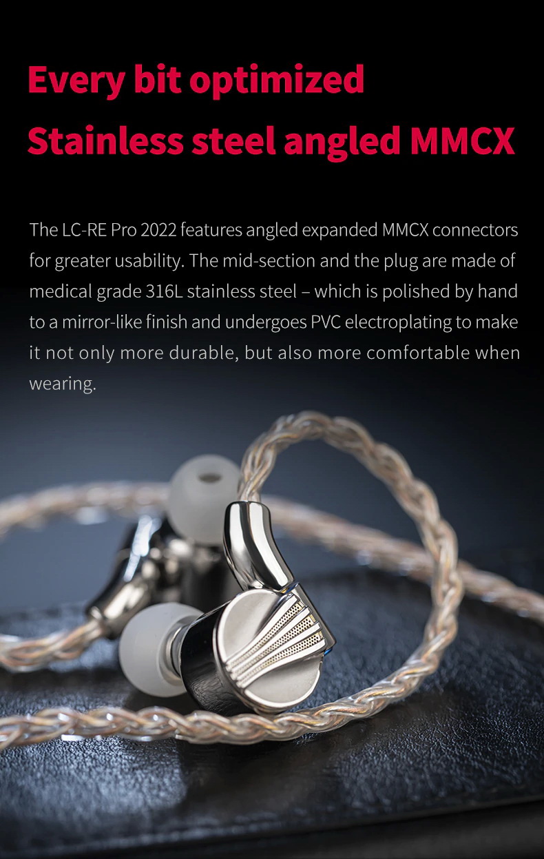 FiiO LC-RE Pro 2022 สายอัพเกรดหูฟังแบบ tri-metallic สามธาตุ ประกันศูนย์ไทย