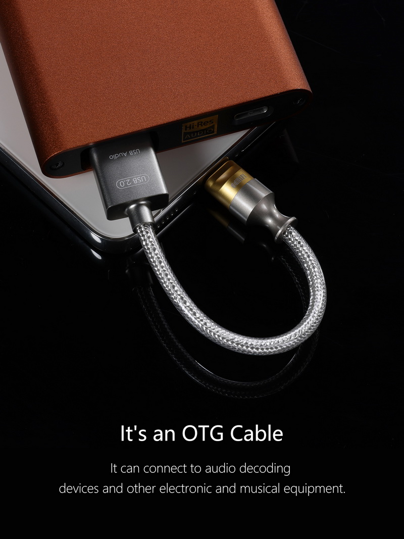 DD MFi07F สายแปลง Lightning เป็น USB 2.0 OTG สำหรับต่อกับอุปกรณ์เครื่องเสียง ประกันศูนย์ไทย