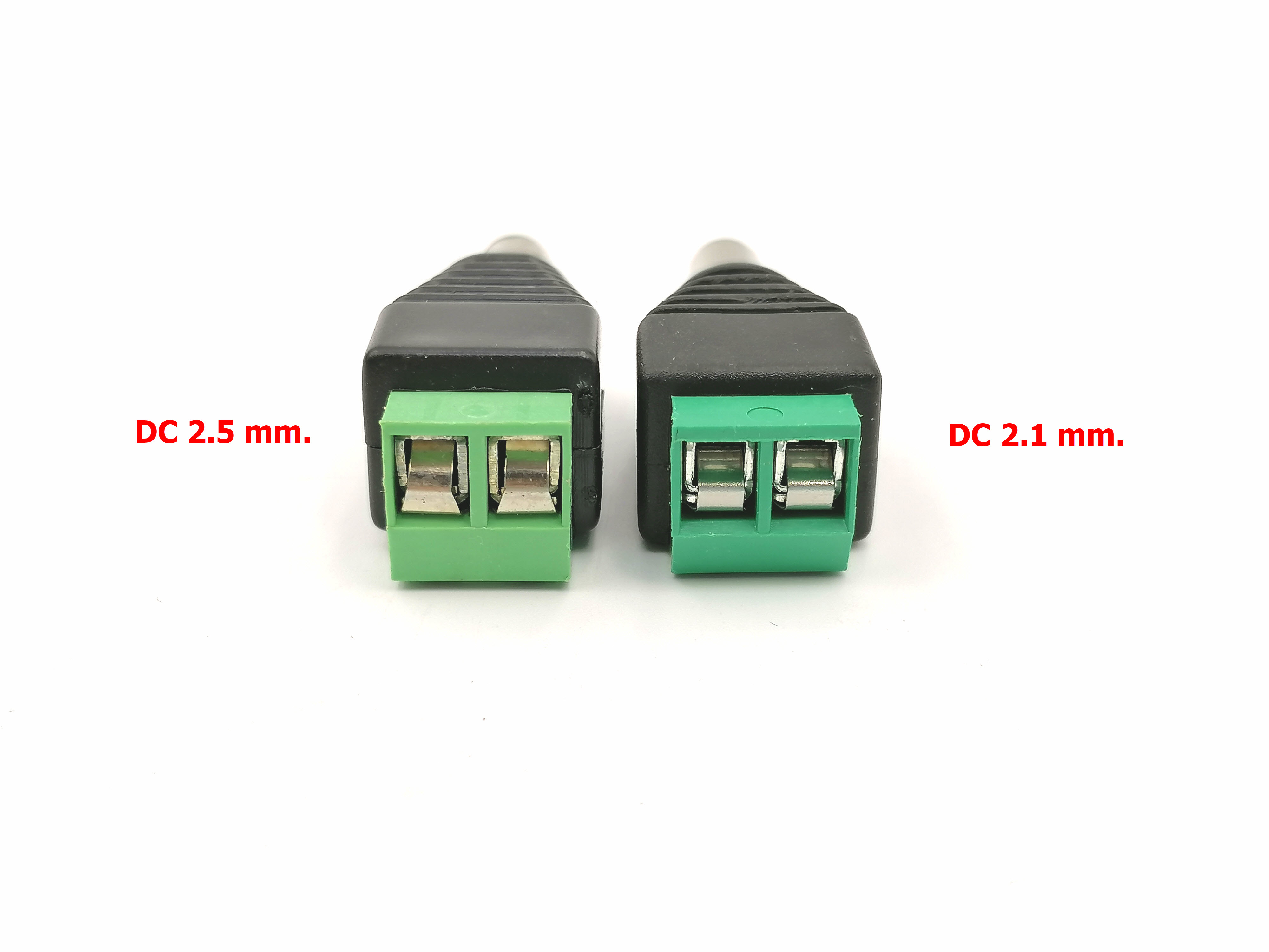 ปลั๊ก DC 2.1mm. ท้ายขันน็อต 2P #PR-DC-581 #J7