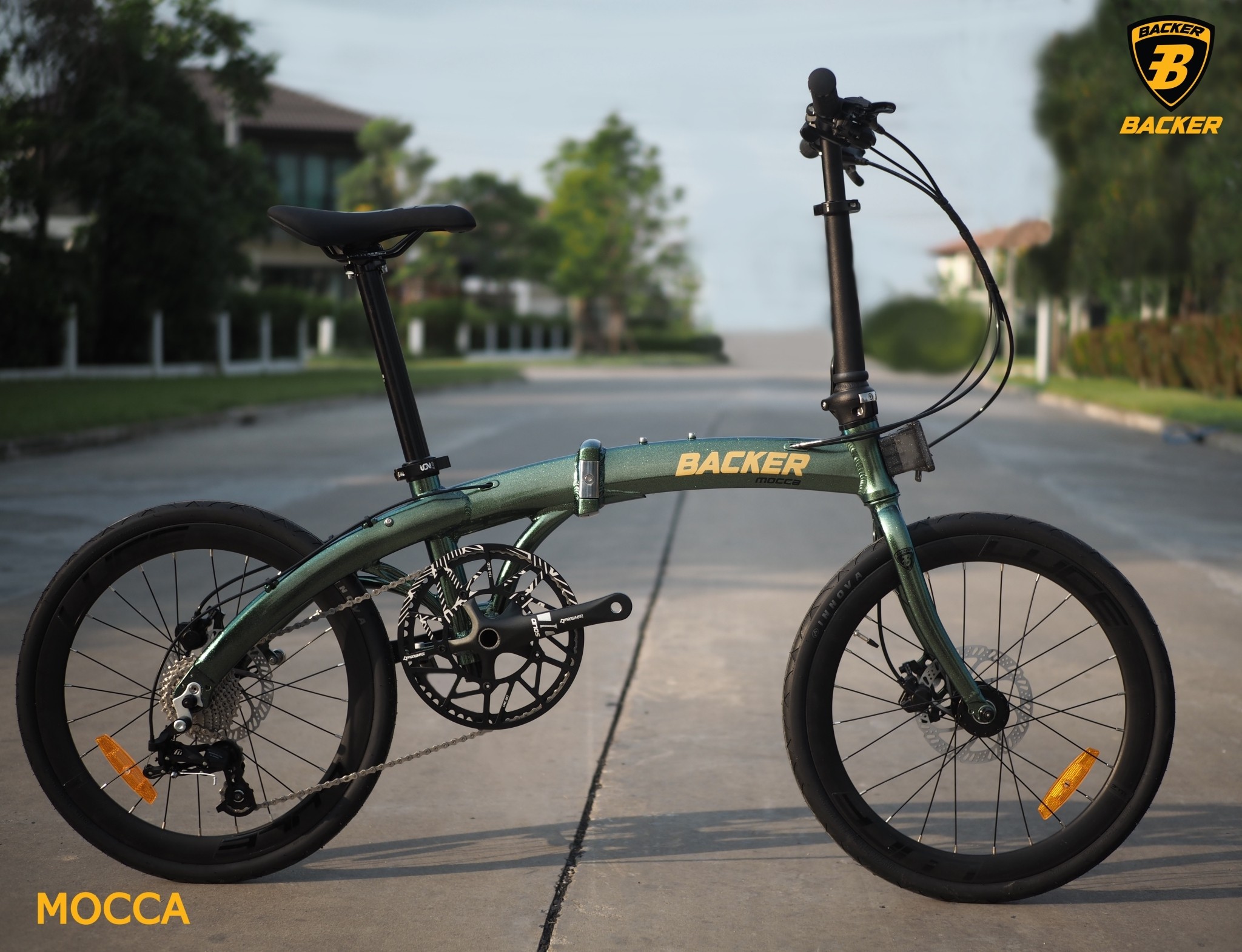 จักรยานพับ BACKER MOCCA เฟรมท้อปอลู เกียร์ SenSah 1*10 สปีด วงล้อ 20 นิ้ว-451 ปี 2021