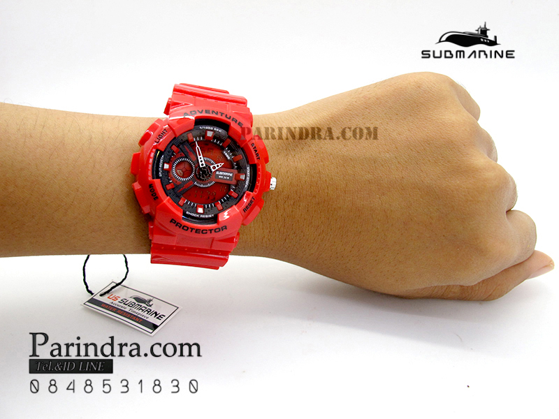 นาฬิกา US submarine Adventure Protector รุ่น TP3163L สีแดงล้วน