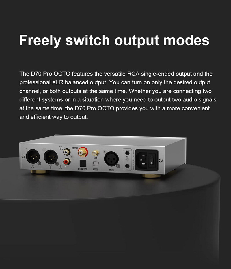 Topping D70 Pro OCTO DAC ตั้งโต๊ะชิป Cirrus Logic CS43198 x8 รองรับ Dual Hi-Res ประกันศูนย์ไทย