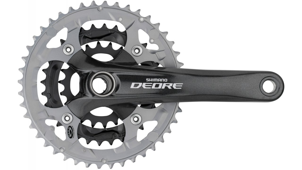 จาน DEORE, FC-M591, 9-SPD, 44-32-22T, 170MM, 175MM, สีดำ (Malay)