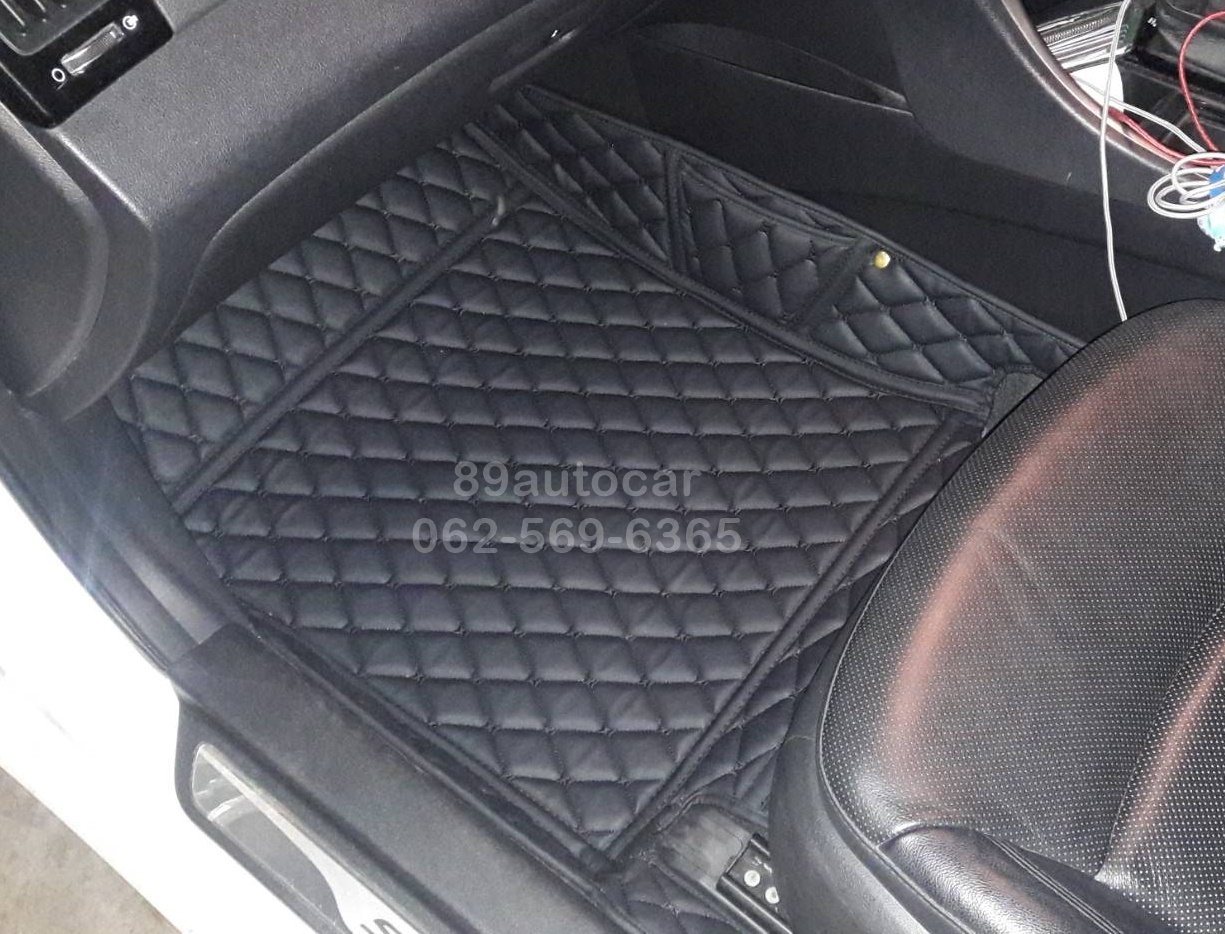 พรมรถยนต์ Hyundai Sonata ปูพรม6ดี สีดำล้วน เต็มคัน