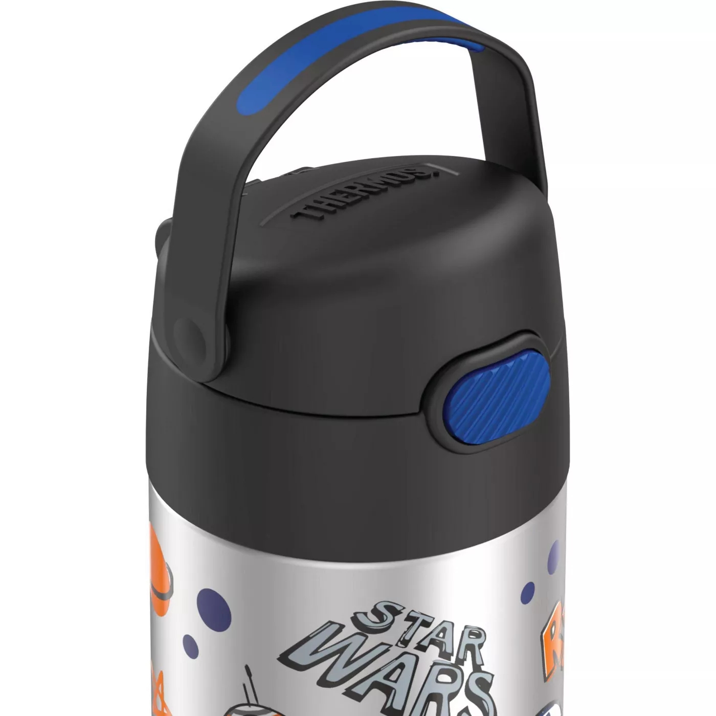 กระติกน้ำเก็บความเย็น Thermos Star Wars BB-8 12oz FUNtainer Water Bottle with Bail Handle - Black