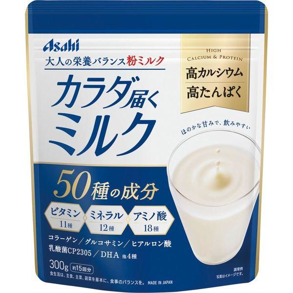 Asahi Karada Todoku Milk นมผงเสริมสารอาหารสำหรับผู้ใหญ่ ขนาด 300 กรัม