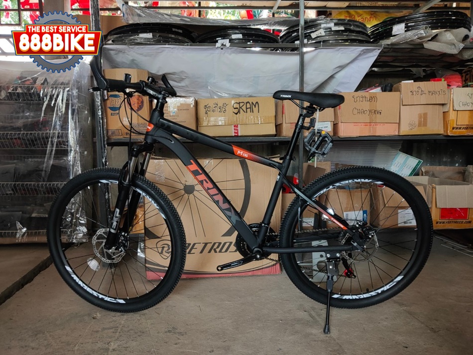 จักรยานเสือภูเขา TRINX M136 เฟรมอลู วงล้อ 26 นิ้ว เกียร์ 21 สปีด โช้คหน้า, TRINX MY2021