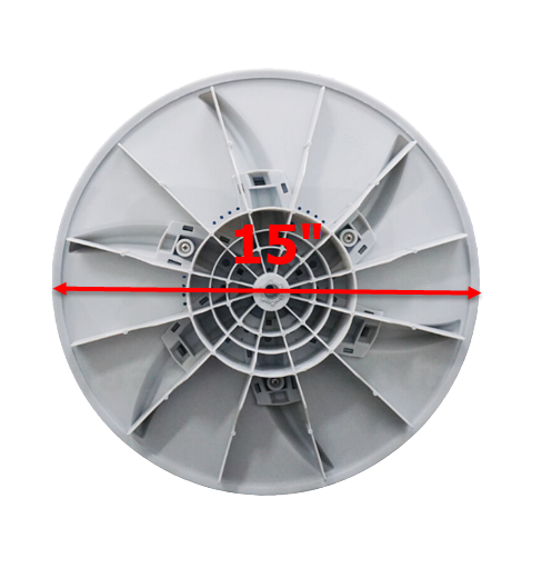 ใบพัดเครื่องซักผ้า โตชิบา ขนาด15" (38cm.) (รูใน11ฟัน)