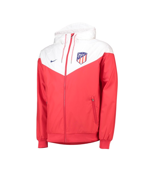 เสื้อแจ็คเก็ตแอตเลติโก มาดริด Authentic Windrunner สีแดงของแท้